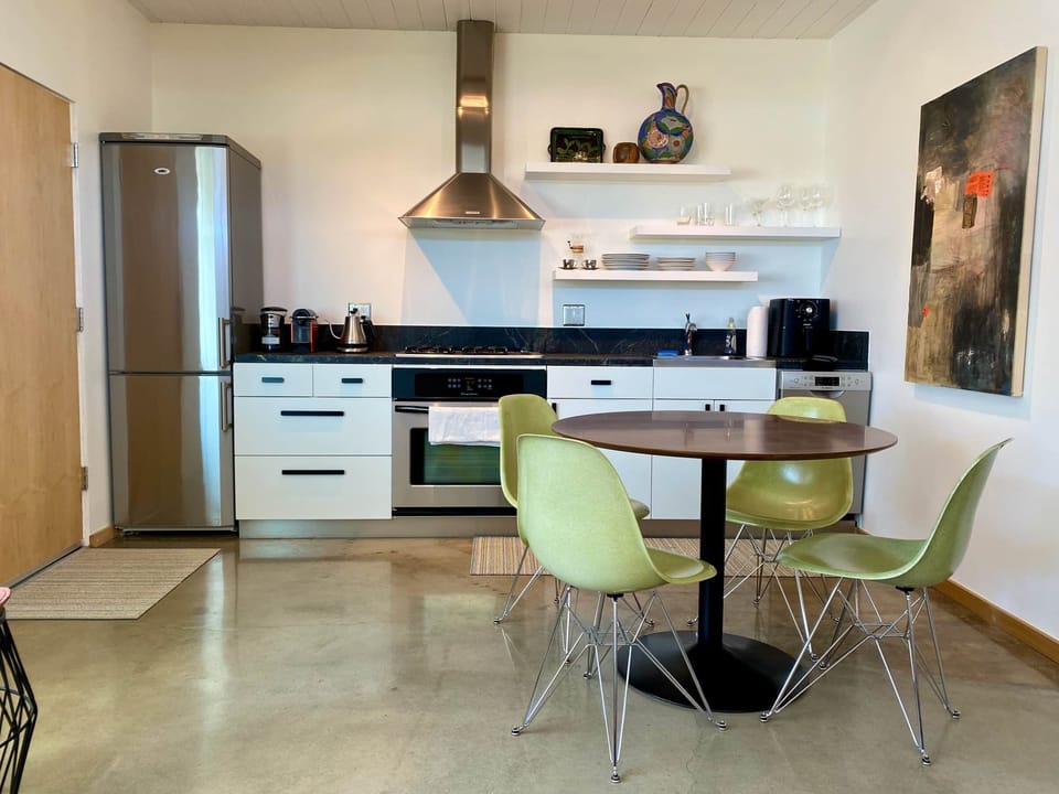 New kitchen and dining area.