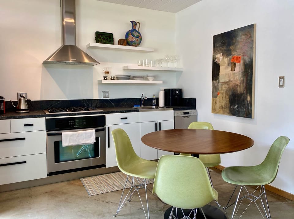 Comfortable dining area.