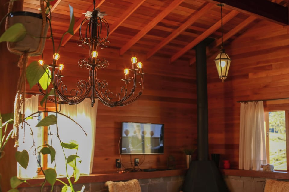 Family Cottage | Living area | Flat-screen TV, fireplace