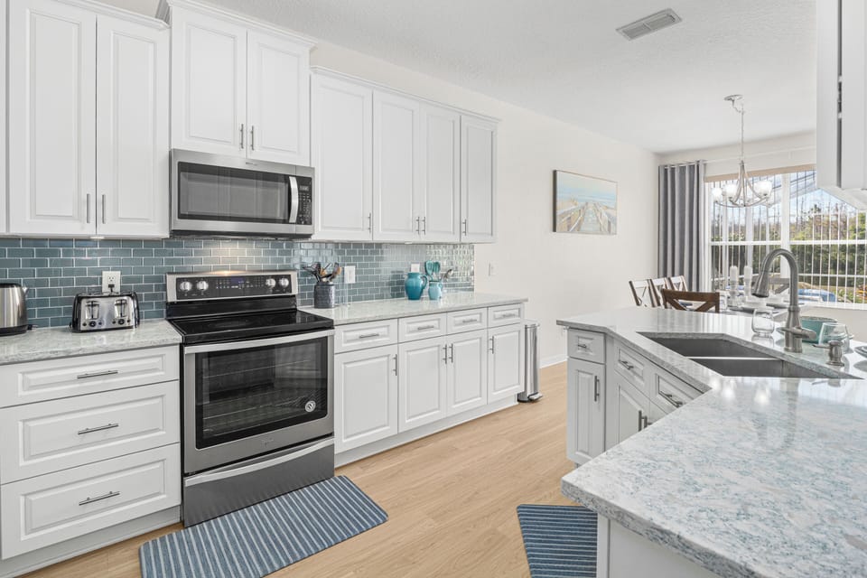 fully stocked kitchen