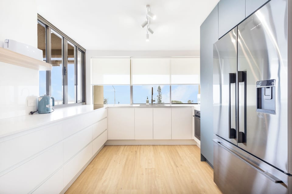 Superior Apartment, Ocean View | Private kitchen | Electric kettle, toaster