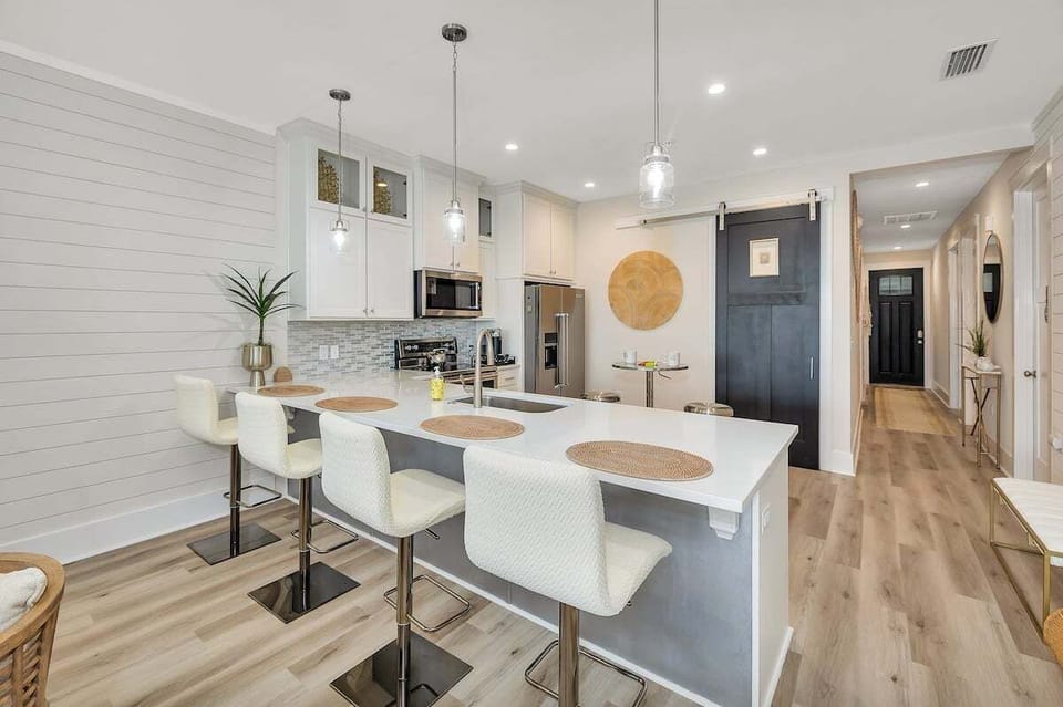 The Moorings #34 - Kitchen Area with Breakfast Bar Seating