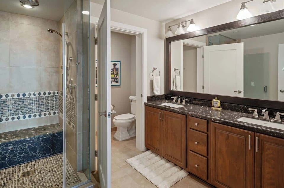 Primary bathroom off the master