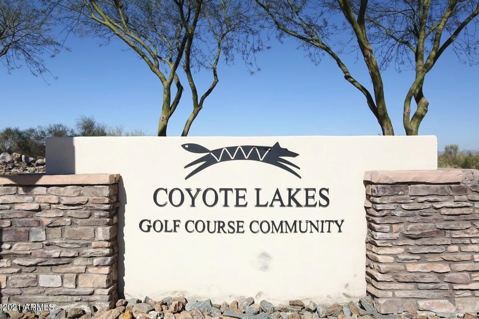 Property is on the Coyote Lakes Golf Course
