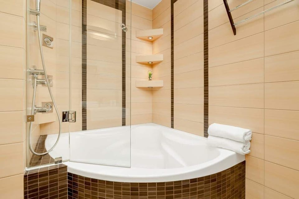 Bathroom with towels.