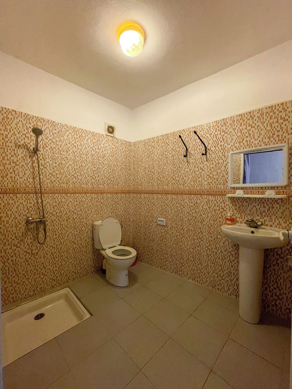 Triple Room, Balcony, Mountain View | Bathroom | Shower, towels, soap, shampoo