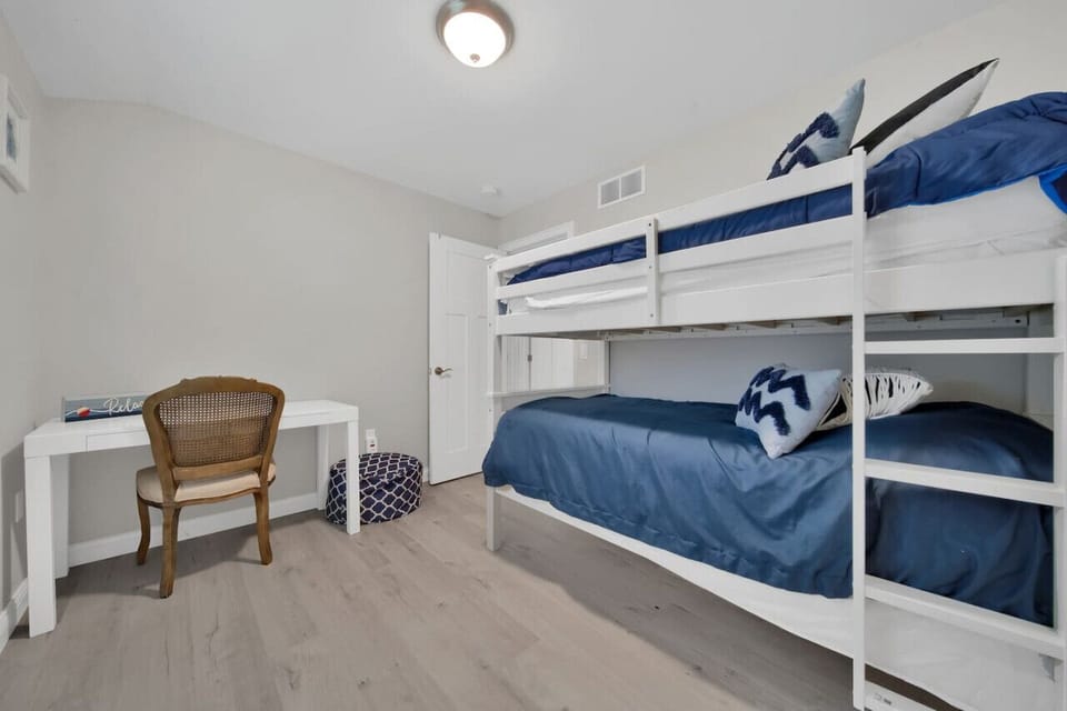 Third Bedroom: Twin bunk beds