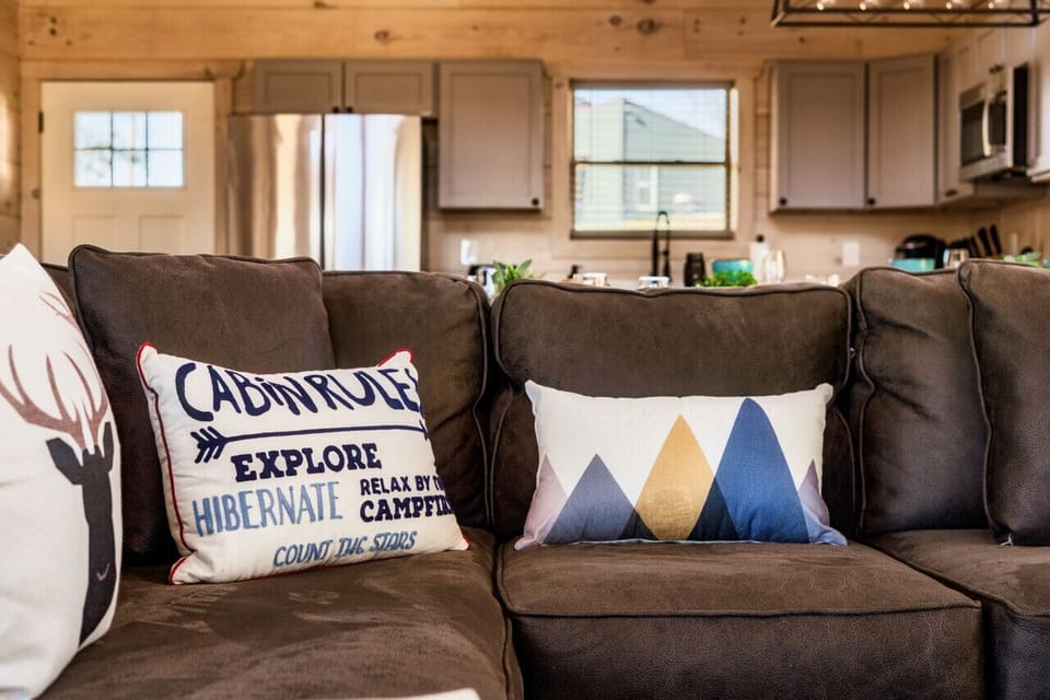 Cozy up in style! Spacious living area perfect for relaxing, dining, and unwinding.
