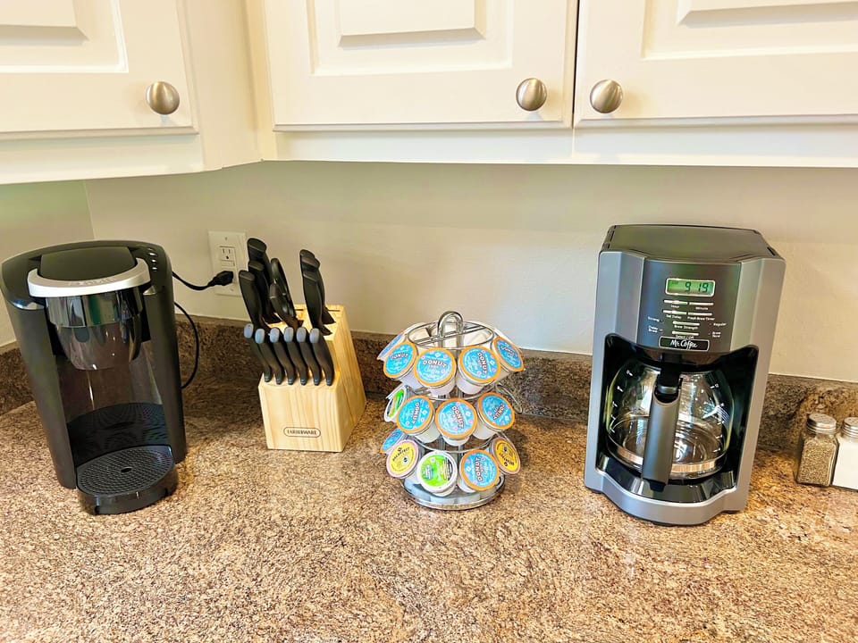 Wake up to fresh coffee in the morning.