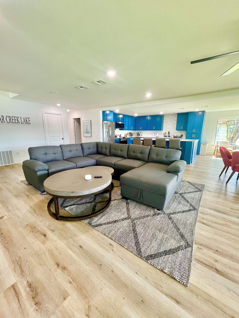 Living room with pull out sofa bed