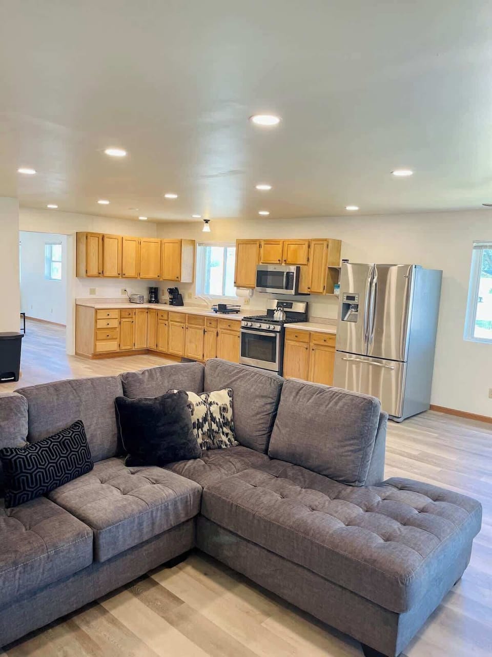 Open Concept Living Room & Kitchen