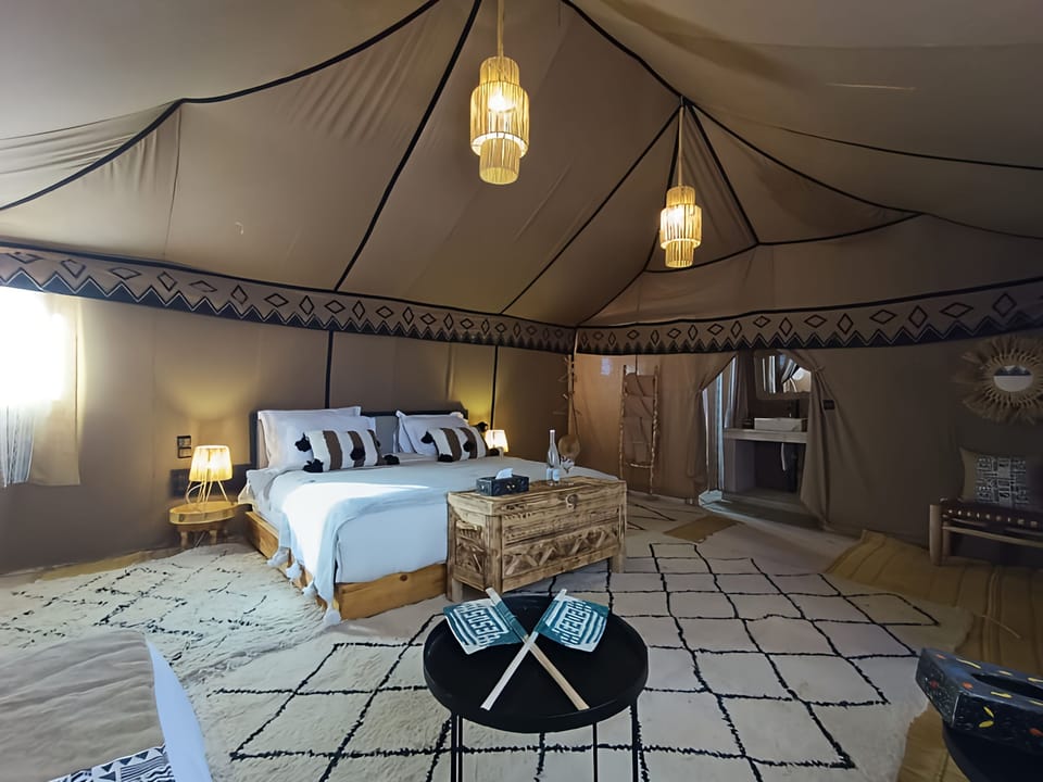 Luxury Tent, 1 King Bed, Desert View | Premium bedding, down comforters, Select Comfort beds, desk