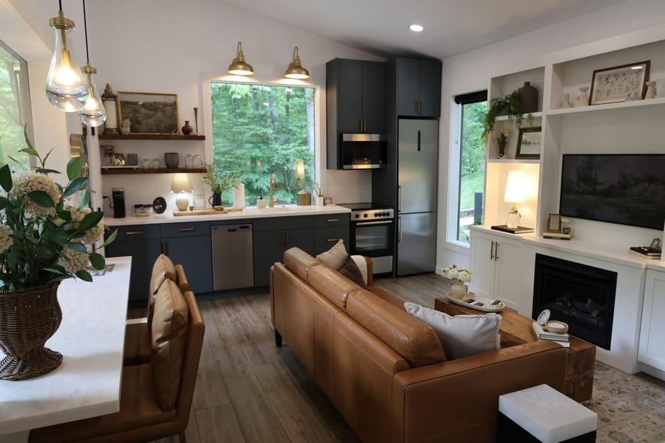 Kitchen and living room