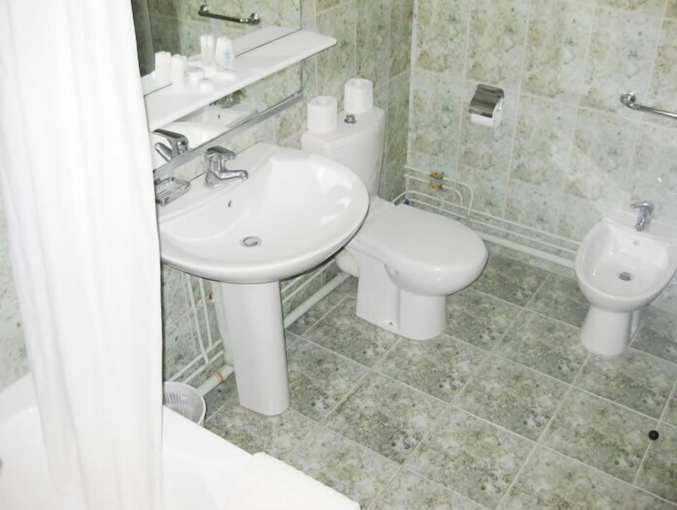 Free toiletries, hair dryer (on request), towels