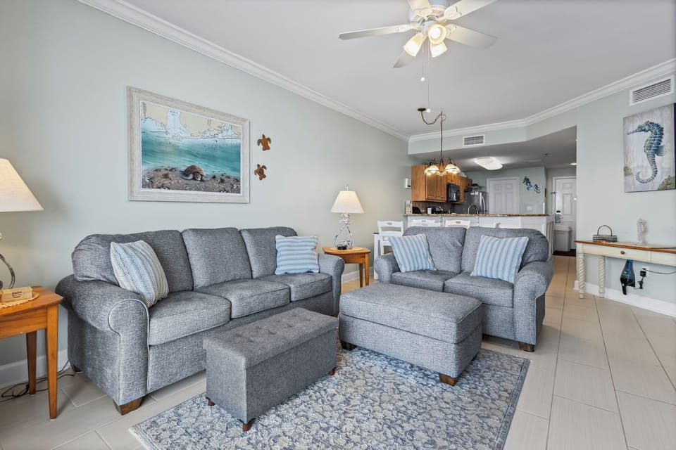 The Beach Club 1206C - Living area