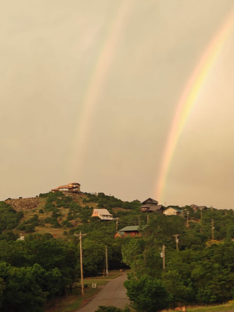 View to the east from property.