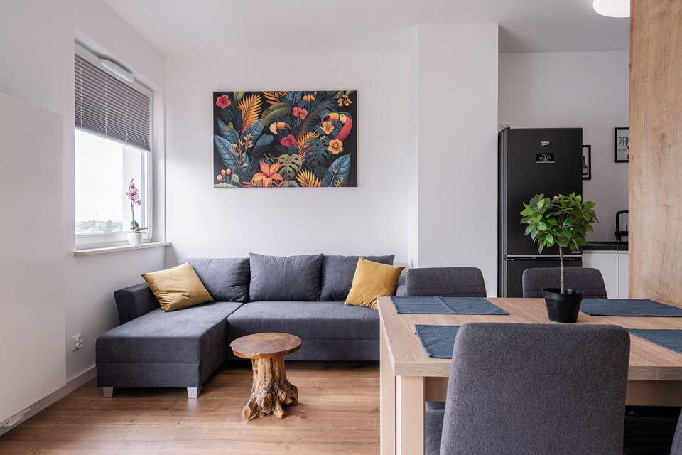 Classic Apartment, City View | Living room | 27-inch flat-screen TV with satellite channels, streaming services