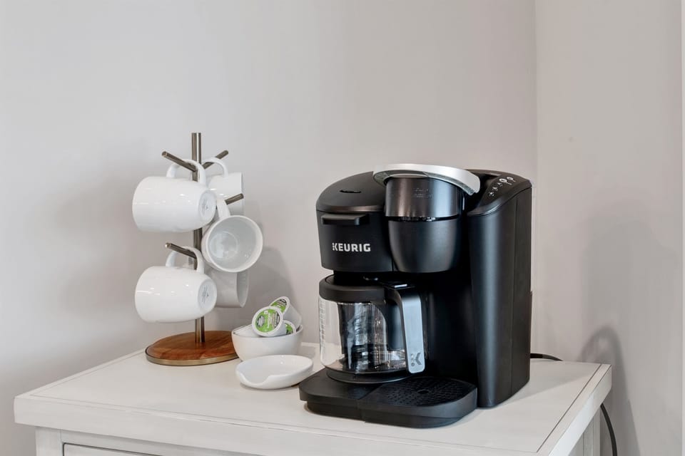 Begin your day with a delicious cup of coffee.