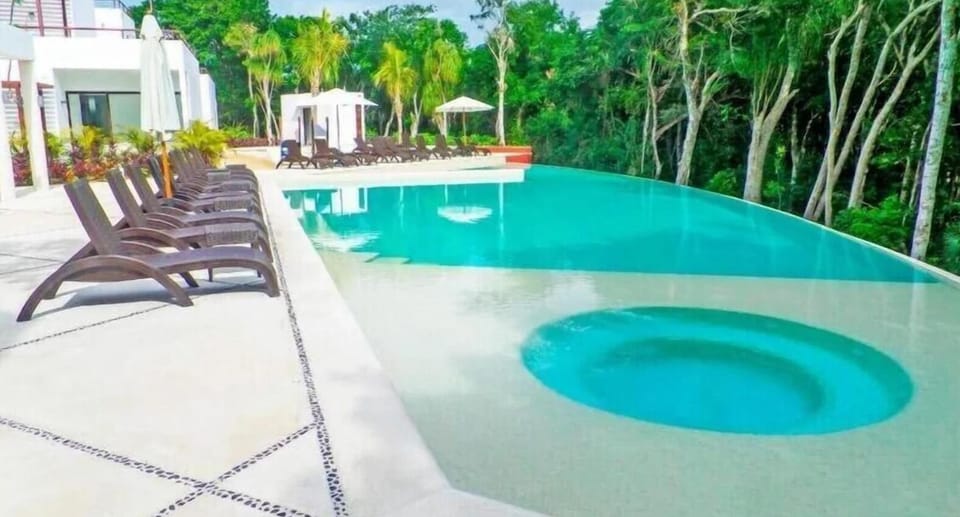 One of two community Pools