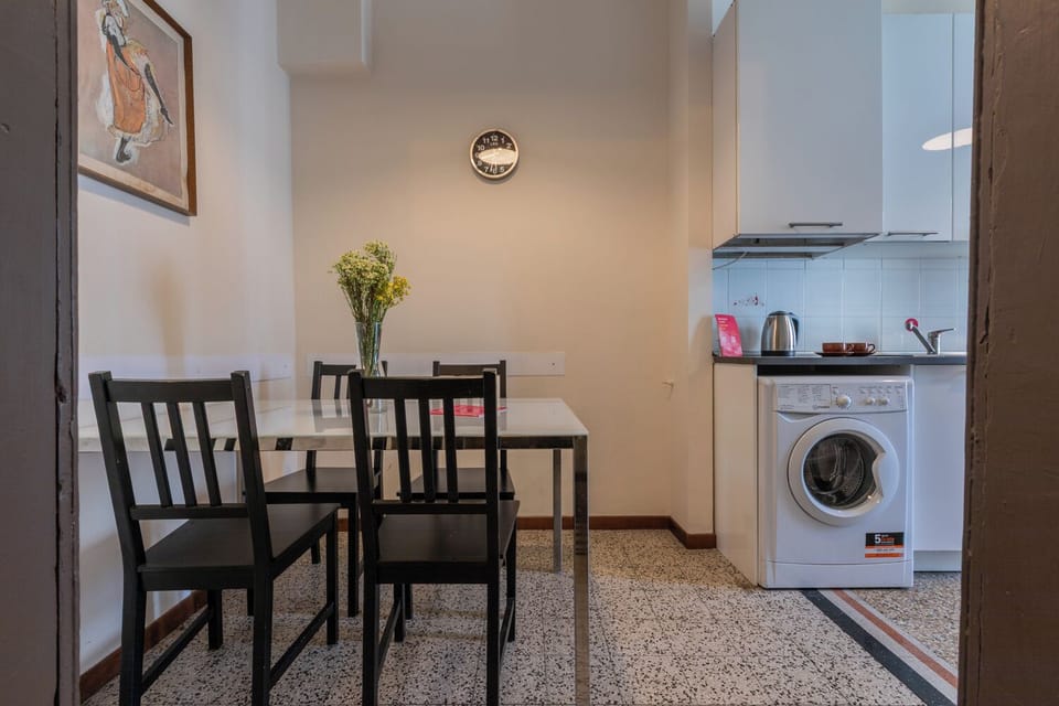 Apartment | Private kitchen | Highchair, dining tables