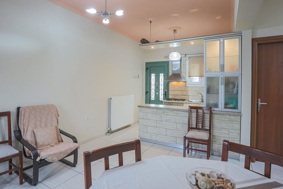 Dining area and kitchen