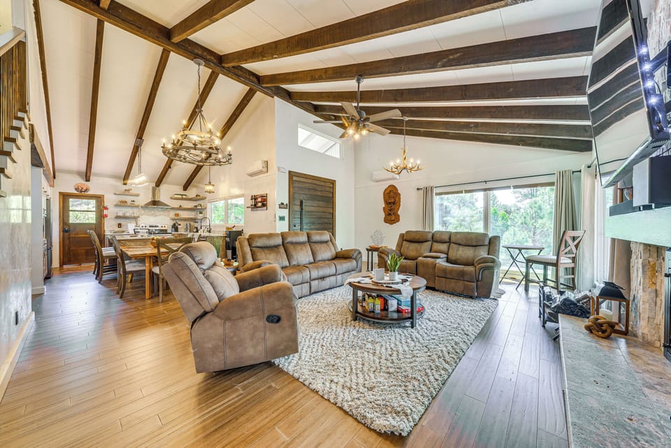 Living Room | 2-Story Home | Flat-Screen TV | Mini-Split A/C & Heating Units