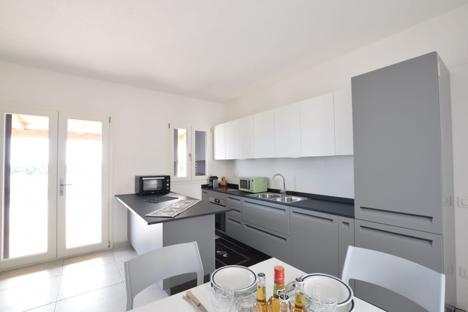 Villa, Sea View | Private kitchen | Full-size fridge, microwave, oven, dishwasher