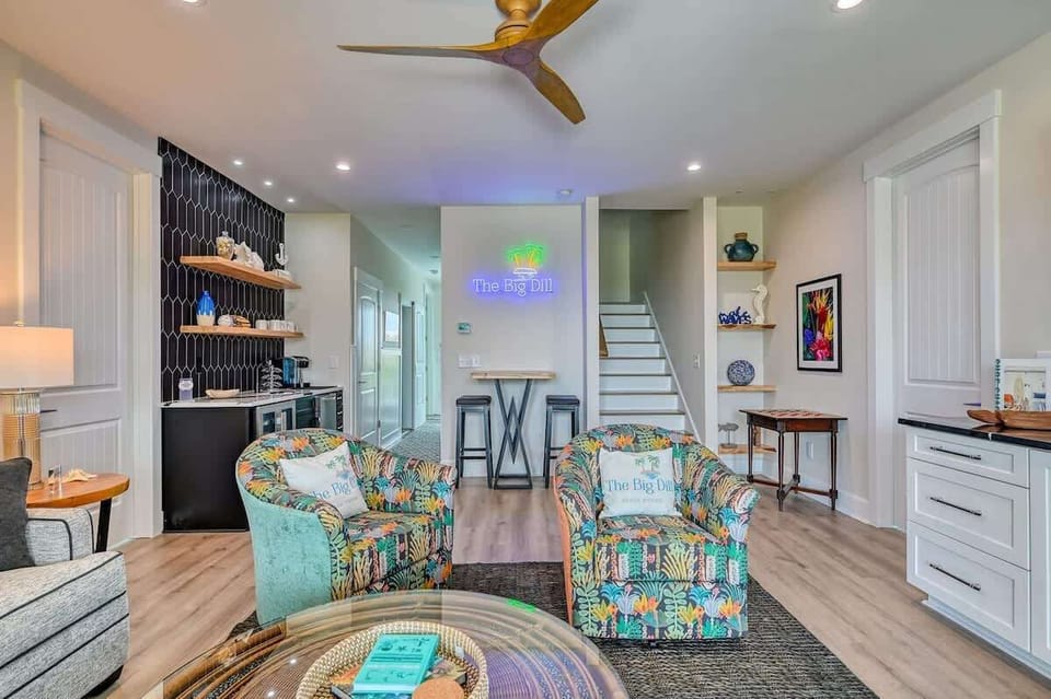 Our Poolside Wet Bar and Game Room is a Big Dill