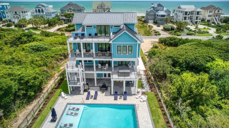 Ocean View North Topsail with Private Pool