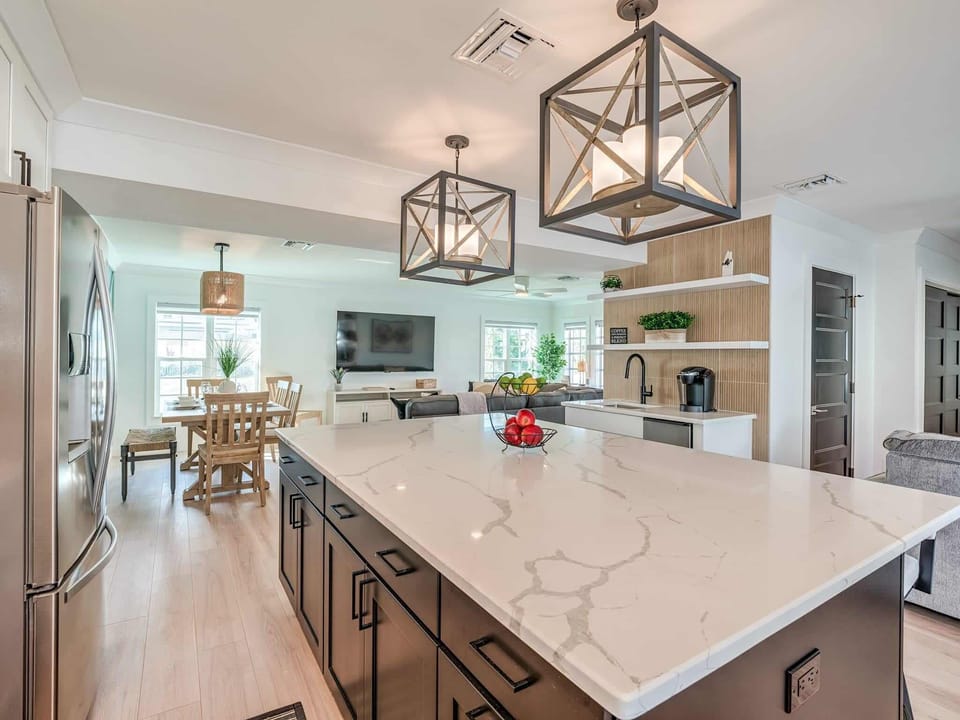 This Large Kitchen Island is Perfect for Serving Your Family and Friends