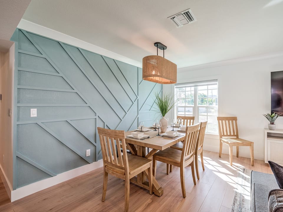 Stylish dining Room Seats 8 with ease