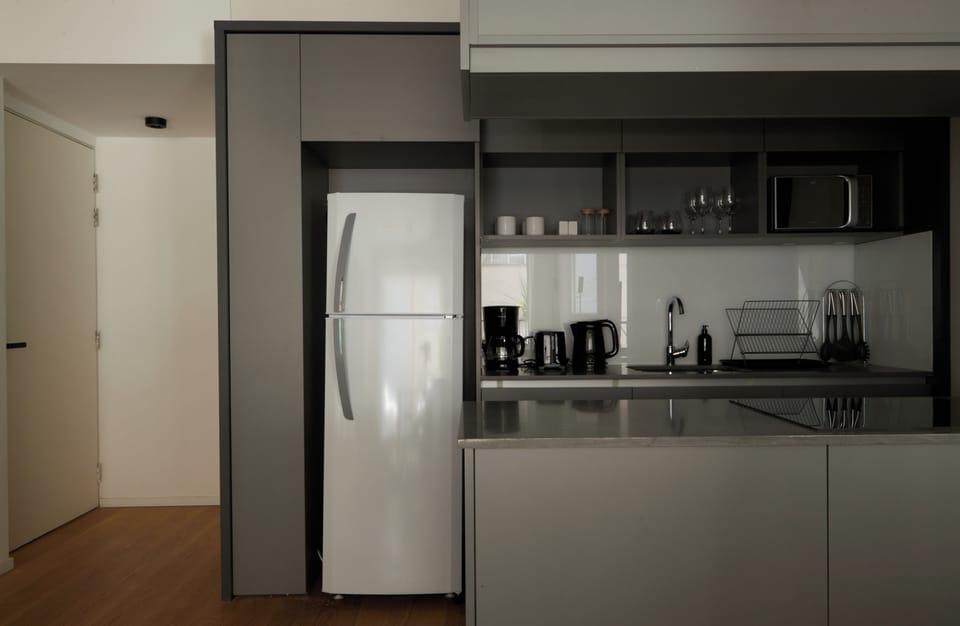 Loft (2D) | Private kitchen | Fridge, microwave, oven, toaster