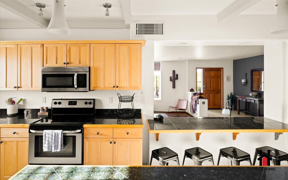 Open plan kitchen perfect for socializing 
