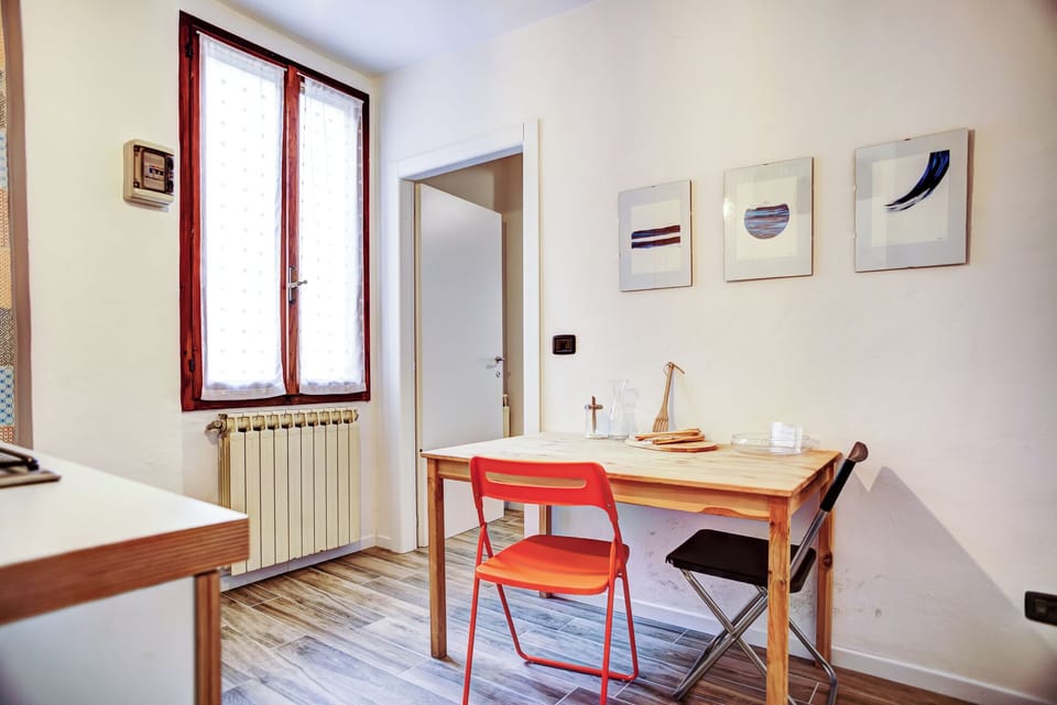 Apartment | Private kitchen | Espresso maker, dining tables