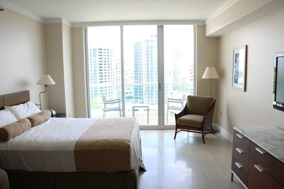 Studio, 1 Queen Bed with Sofa bed, Ocean View | Free WiFi, bed sheets
