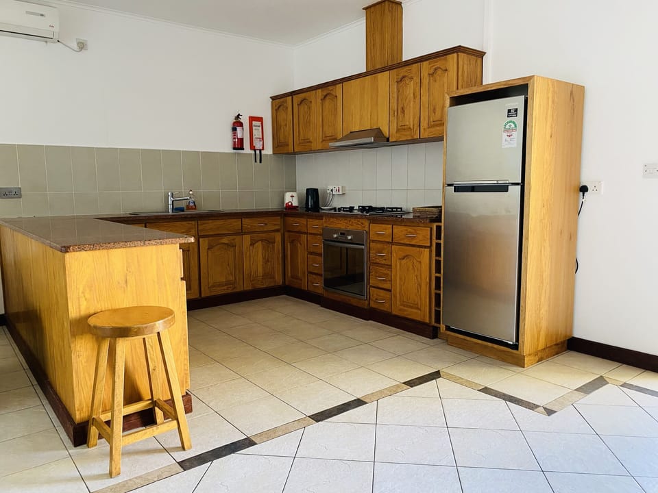 Basic Apartment | Private kitchen | Full-size fridge, oven, stovetop, electric kettle