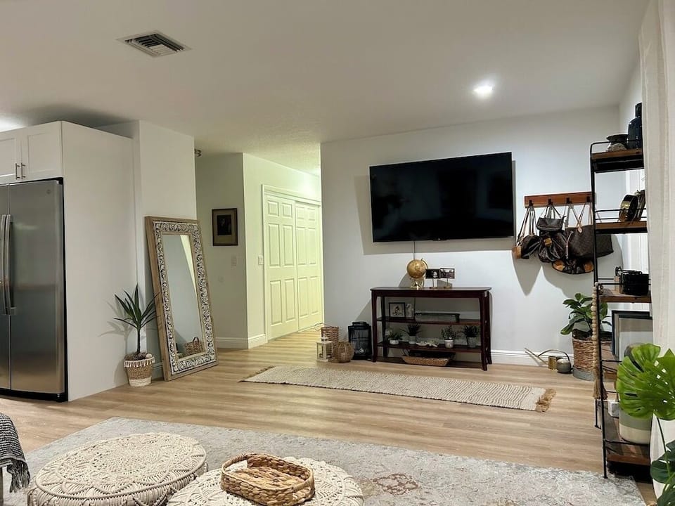 Family room adjacent to kitchen