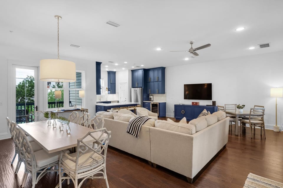 Combination Dining and Living Area.