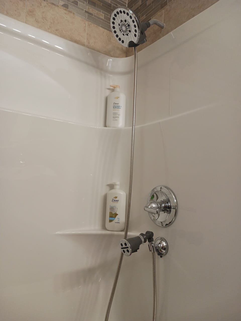 Shower in the full bath