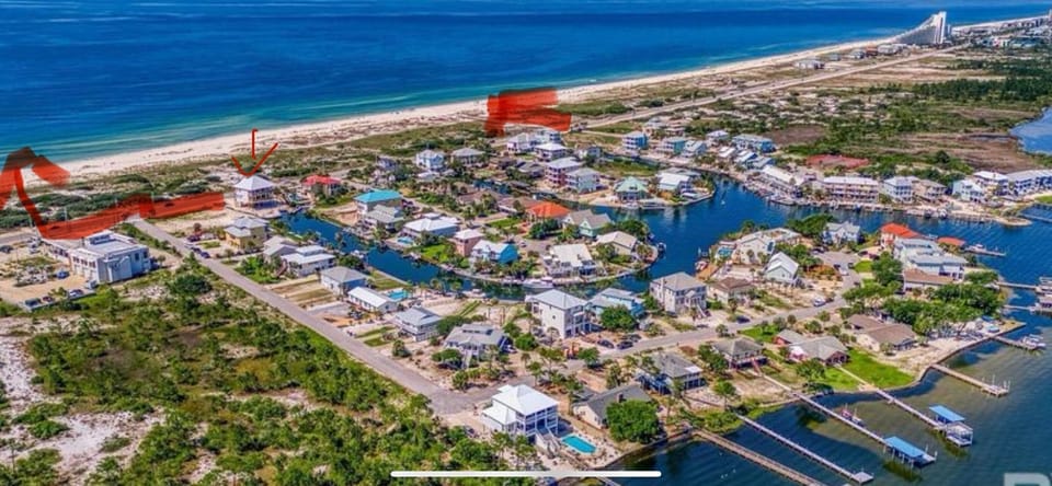 This shows Deeded access to the beach. Crosswalk about 45 yards from the house.