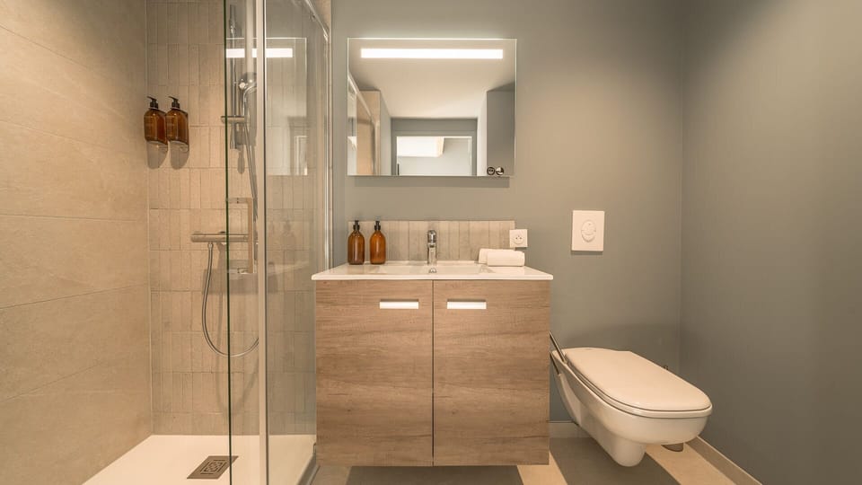 Exclusive Room | Bathroom | Shower, designer toiletries, hair dryer, towels