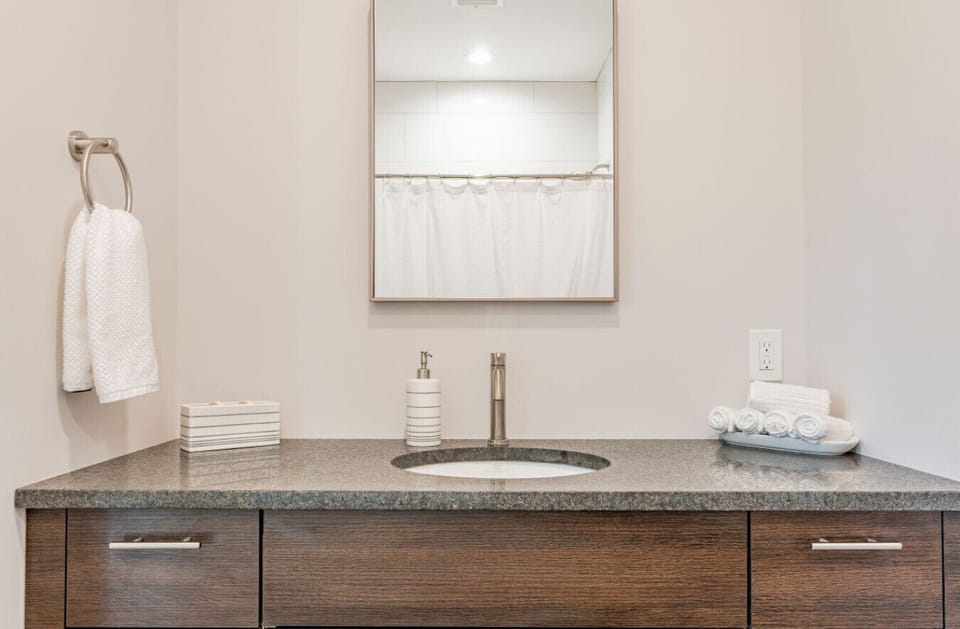 Guest bathroom on main level
