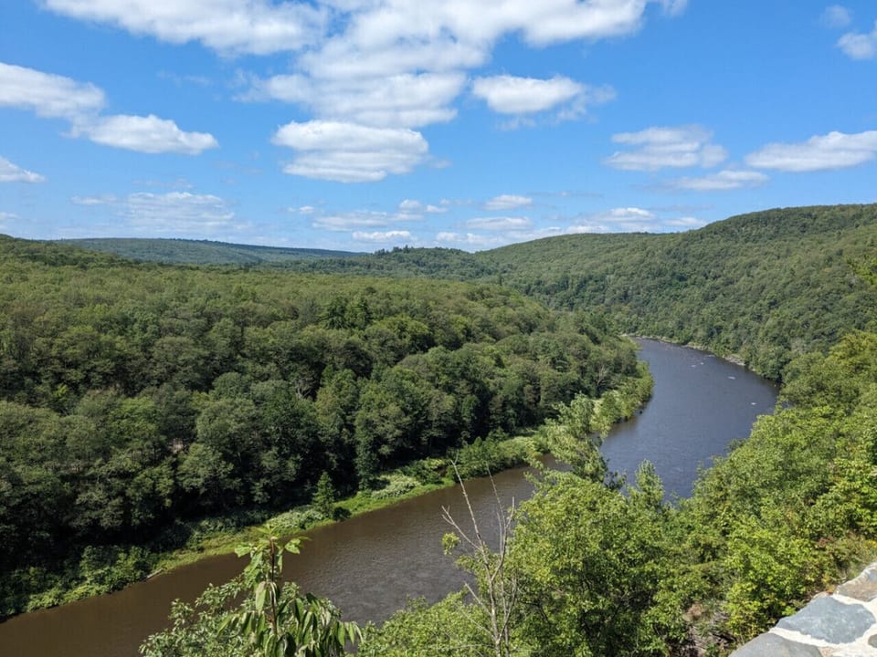 This home is 5 miles from the Delaware River!