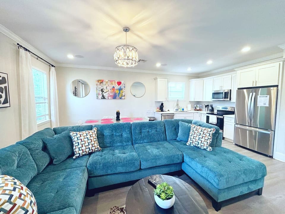 Large couch for comfort!