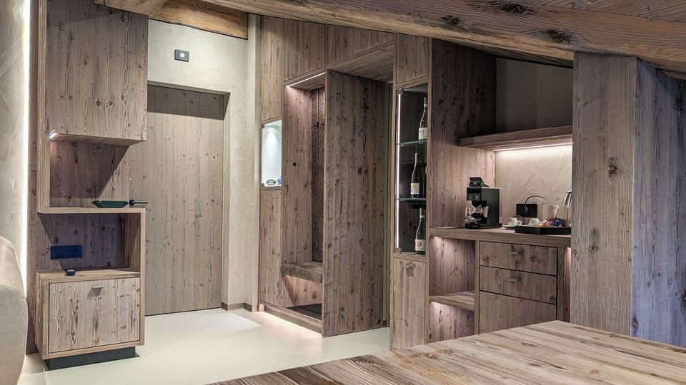 Superior Apartment with Sauna | Living area | 55-inch flat-screen TV with satellite channels
