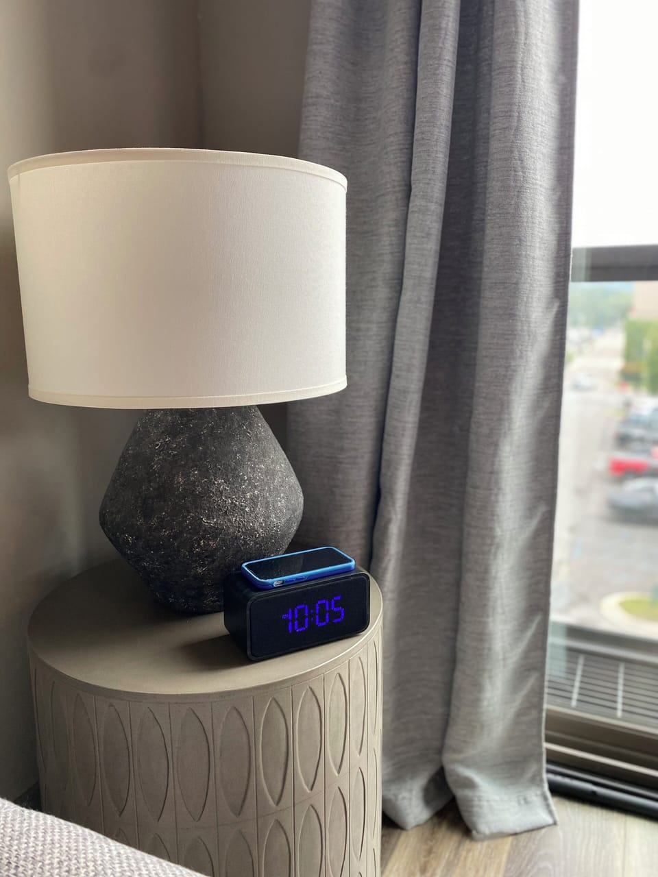 I added (2) 4 in 1 Sound Machine / Phone Charger / Clock / Bluetooth Speakers