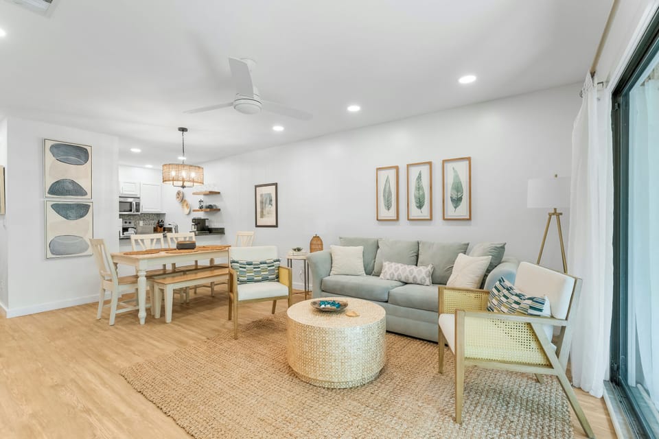 Condo, 2 Bedrooms, Garden View (186 - Cypress Sanctuary) | Living area | 60-inch Smart TV with digital channels, Netflix, Hulu