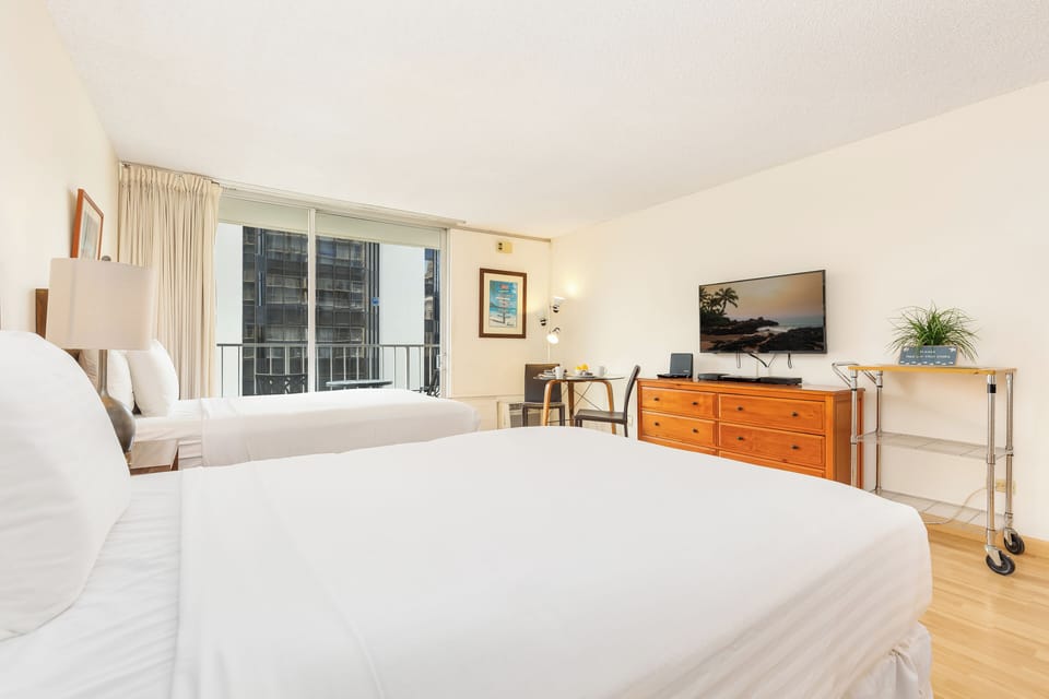 Studio with Flat Screen TV and Clothes Dresser