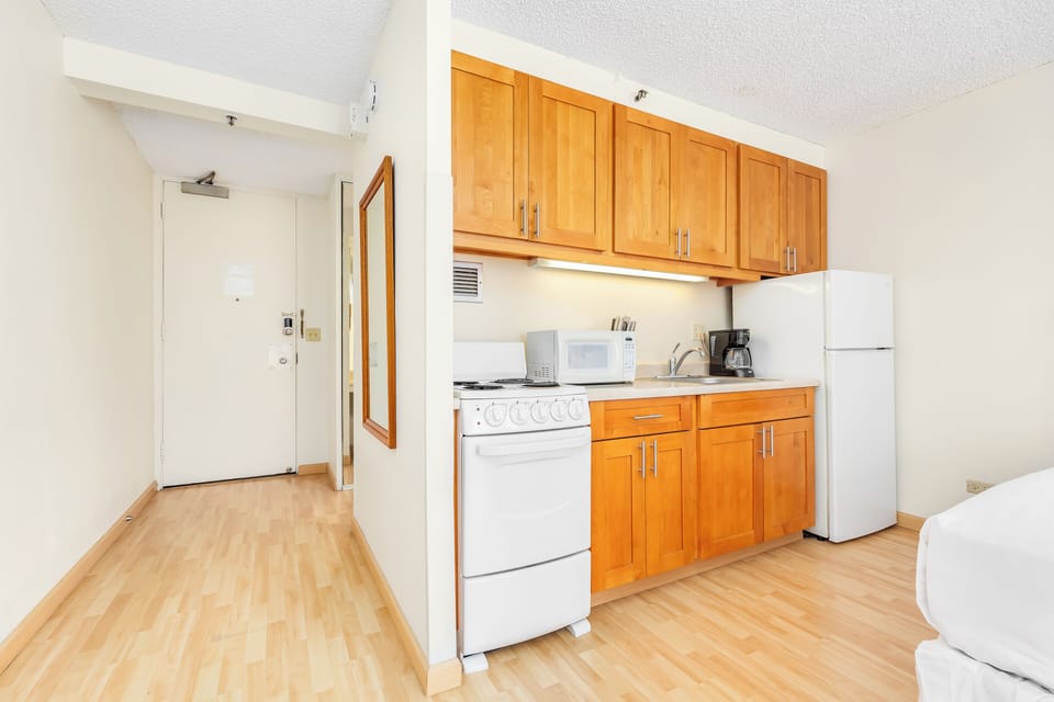 Full Kitchen with Full Size Refrigerator