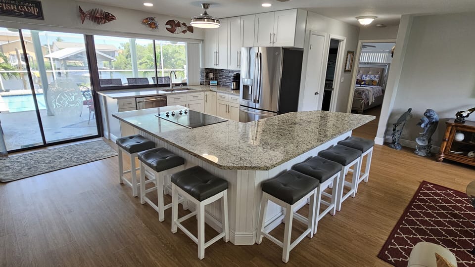 Kitchen island with seating